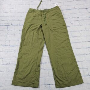 Urbane Ultimate Scrub Pants Women PLG Olive Green Cargo Drawstring Workwear